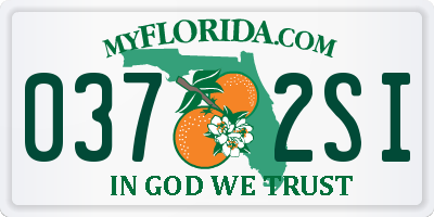 FL license plate 0372SI