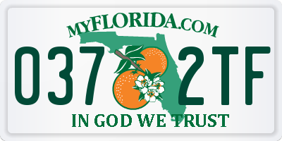 FL license plate 0372TF