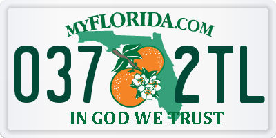 FL license plate 0372TL