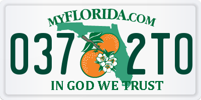 FL license plate 0372TO