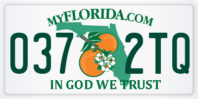 FL license plate 0372TQ