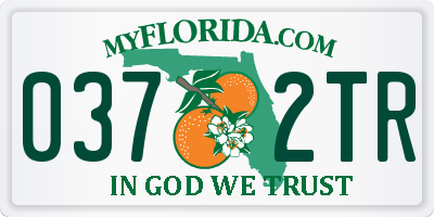 FL license plate 0372TR
