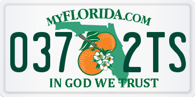 FL license plate 0372TS