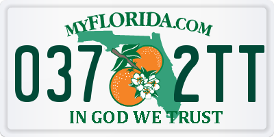 FL license plate 0372TT