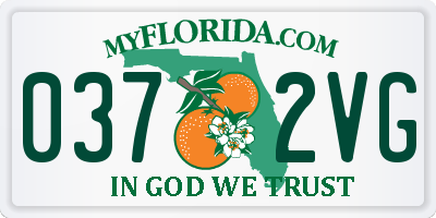 FL license plate 0372VG