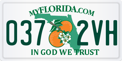 FL license plate 0372VH