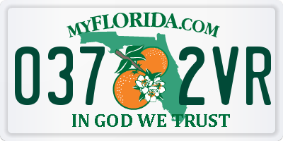 FL license plate 0372VR