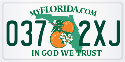FL license plate 0372XJ