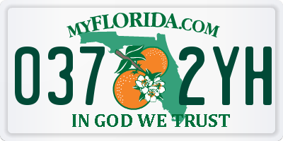 FL license plate 0372YH