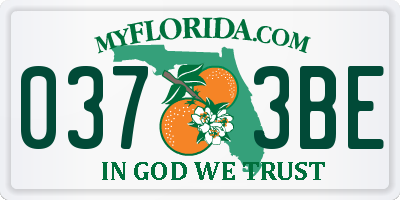 FL license plate 0373BE