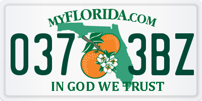 FL license plate 0373BZ