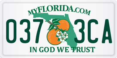FL license plate 0373CA