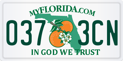 FL license plate 0373CN