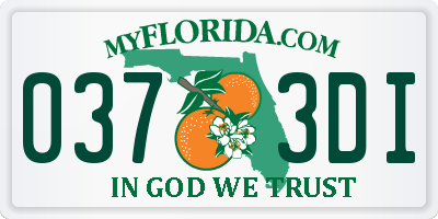 FL license plate 0373DI