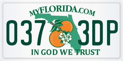 FL license plate 0373DP