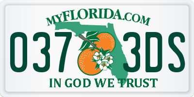 FL license plate 0373DS
