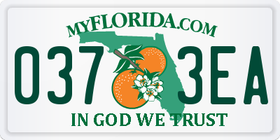 FL license plate 0373EA