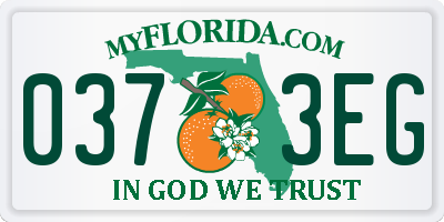 FL license plate 0373EG