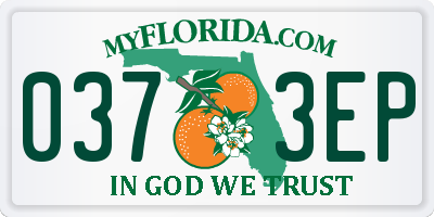 FL license plate 0373EP