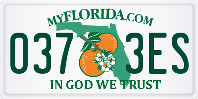 FL license plate 0373ES