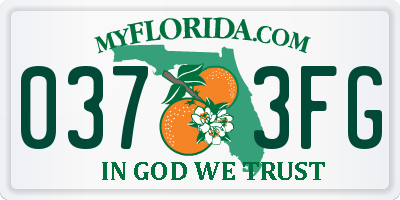 FL license plate 0373FG