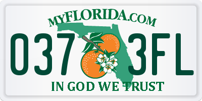 FL license plate 0373FL