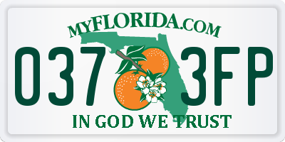 FL license plate 0373FP