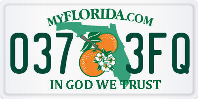 FL license plate 0373FQ