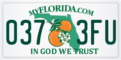 FL license plate 0373FU