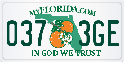 FL license plate 0373GE