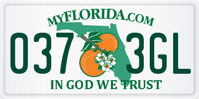 FL license plate 0373GL