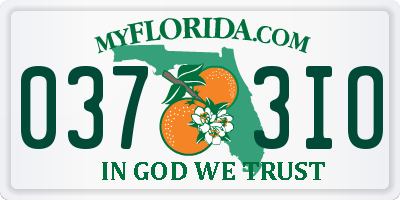 FL license plate 0373IO
