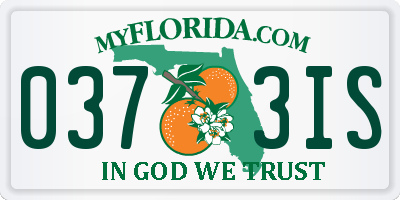 FL license plate 0373IS
