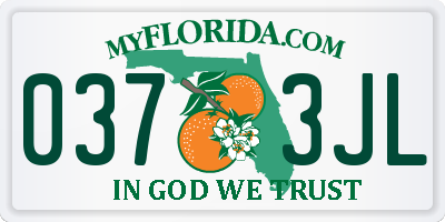 FL license plate 0373JL