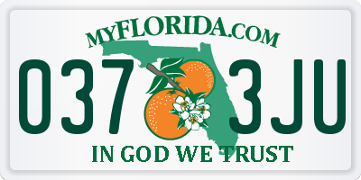 FL license plate 0373JU
