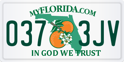 FL license plate 0373JV