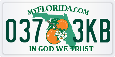 FL license plate 0373KB