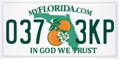 FL license plate 0373KP
