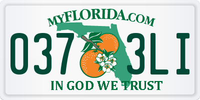 FL license plate 0373LI