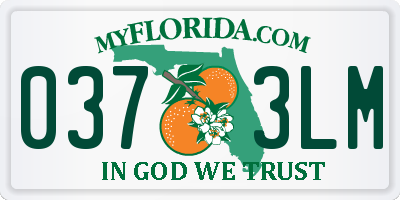 FL license plate 0373LM