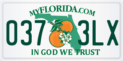 FL license plate 0373LX