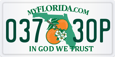 FL license plate 0373OP