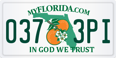 FL license plate 0373PI