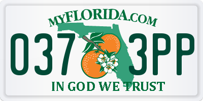 FL license plate 0373PP