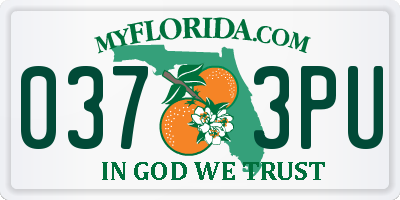 FL license plate 0373PU