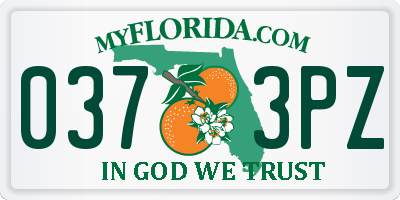 FL license plate 0373PZ