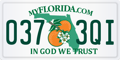 FL license plate 0373QI