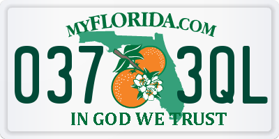 FL license plate 0373QL