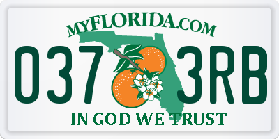 FL license plate 0373RB