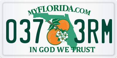 FL license plate 0373RM